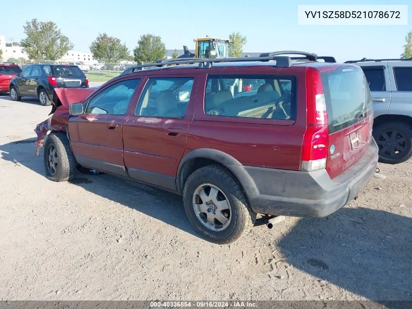 2002 Volvo V70 Xc VIN: YV1SZ58D521078672 Lot: 40336854