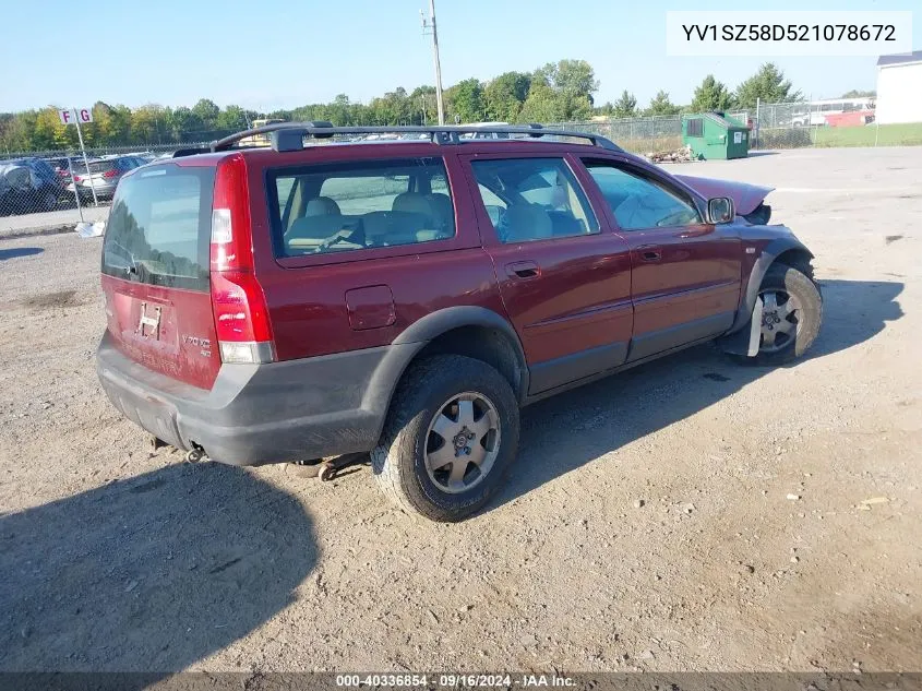 2002 Volvo V70 Xc VIN: YV1SZ58D521078672 Lot: 40336854