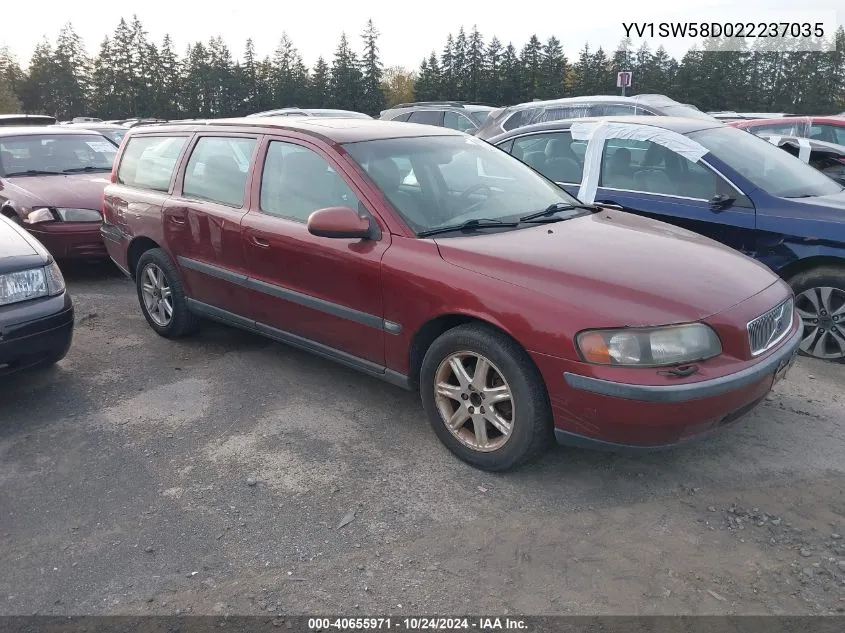 2002 Volvo V70 2.4T VIN: YV1SW58D022237035 Lot: 40655971