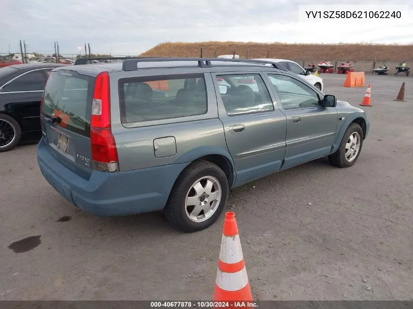 2002 Volvo V70 Xc VIN: YV1SZ58D621062240 Lot: 40677878