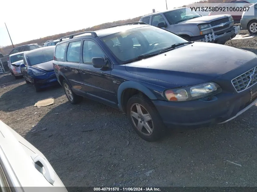 2002 Volvo V70 Xc VIN: YV1SZ58D921060207 Lot: 40791570