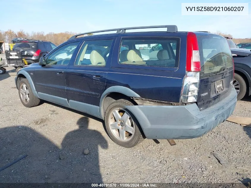 2002 Volvo V70 Xc VIN: YV1SZ58D921060207 Lot: 40791570