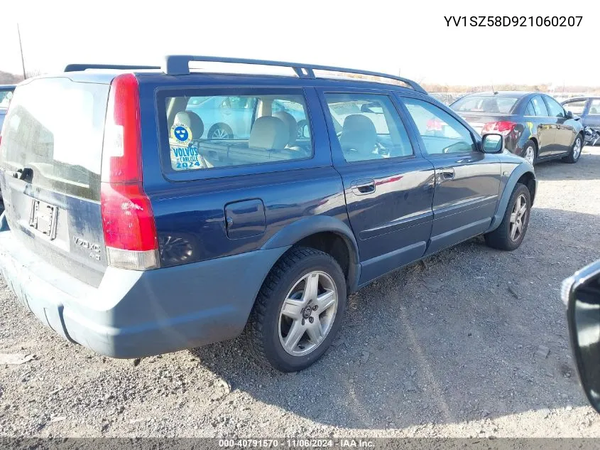 2002 Volvo V70 Xc VIN: YV1SZ58D921060207 Lot: 40791570