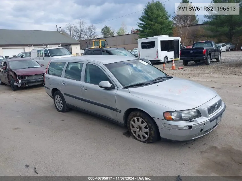 2002 Volvo V70 2.4 VIN: YV1SW61R321196613 Lot: 40795017