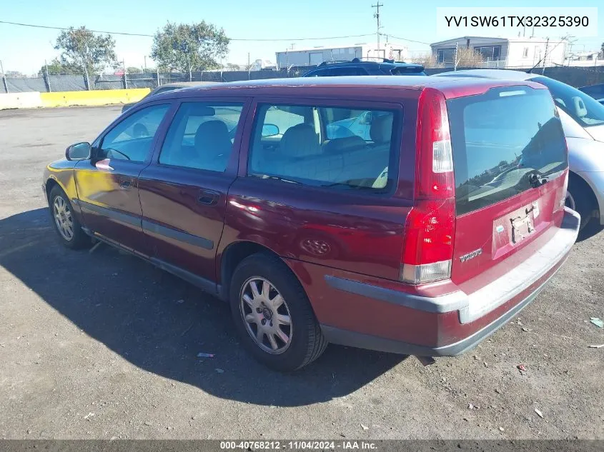 2003 Volvo V70 2.4 VIN: YV1SW61TX32325390 Lot: 40768212