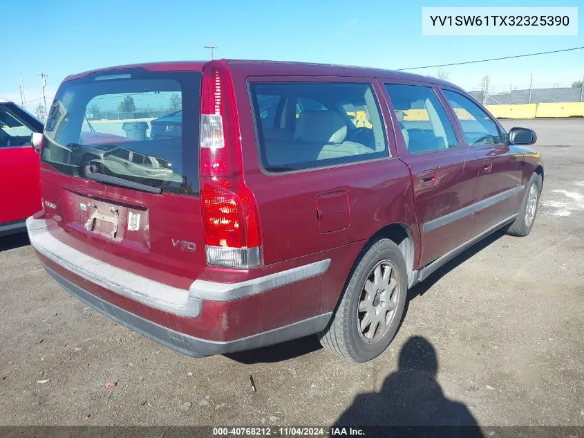 2003 Volvo V70 2.4 VIN: YV1SW61TX32325390 Lot: 40768212