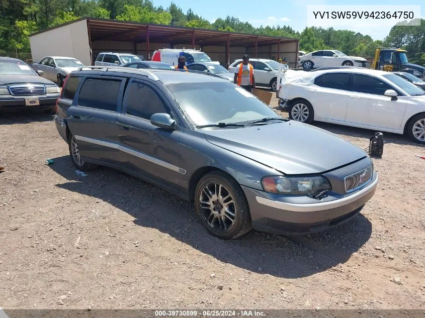 2004 Volvo V70 2.5T VIN: YV1SW59V942364750 Lot: 39730599