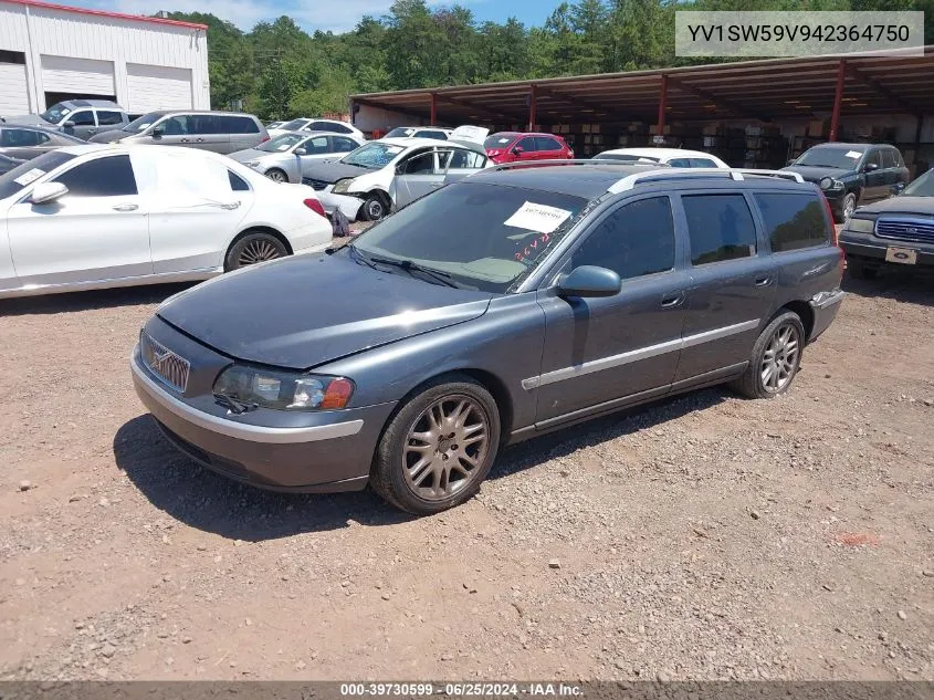 2004 Volvo V70 2.5T VIN: YV1SW59V942364750 Lot: 39730599