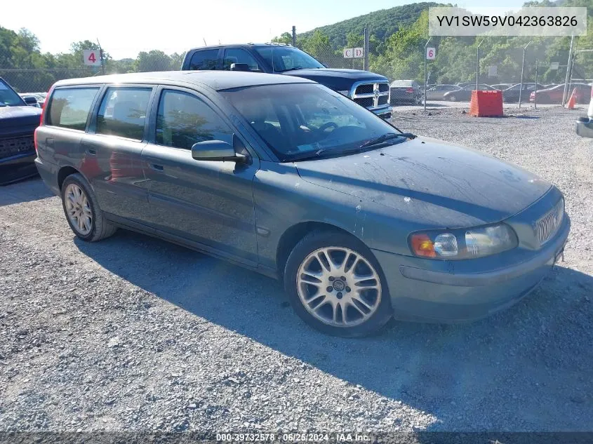 2004 Volvo V70 2.5T VIN: YV1SW59V042363826 Lot: 40525288