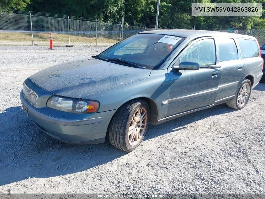 2004 Volvo V70 2.5T VIN: YV1SW59V042363826 Lot: 40525288