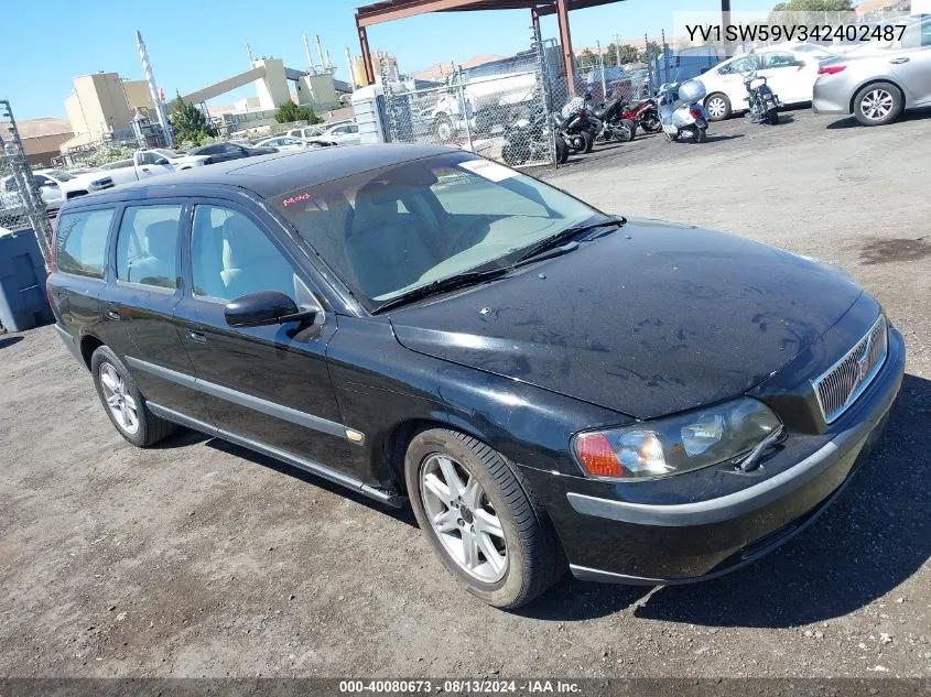 2004 Volvo V70 2.5T VIN: YV1SW59V342402487 Lot: 40080673