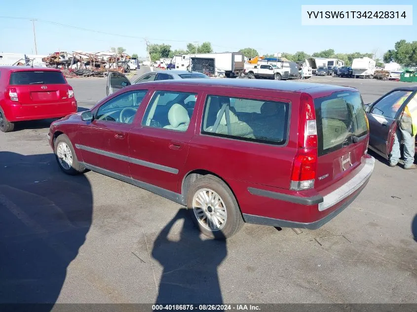 YV1SW61T342428314 2004 Volvo V70 2.4