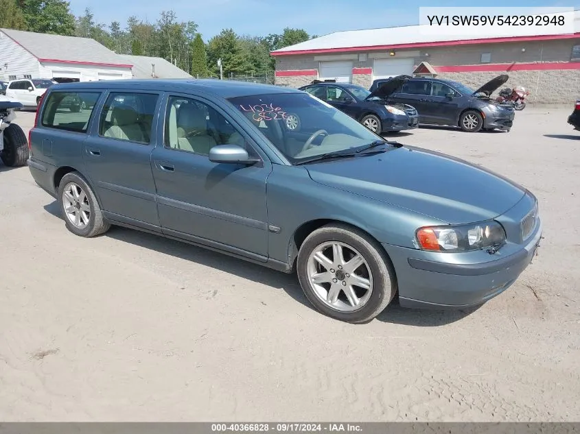 2004 Volvo V70 2.5T/2.5T A/2.5T A Sr VIN: YV1SW59V542392948 Lot: 40366828