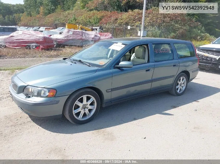 2004 Volvo V70 2.5T/2.5T A/2.5T A Sr VIN: YV1SW59V542392948 Lot: 40366828