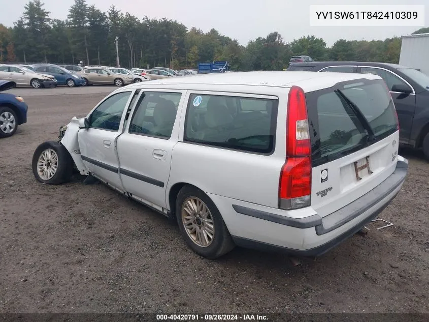 2004 Volvo V70 VIN: YV1SW61T842410309 Lot: 40420791