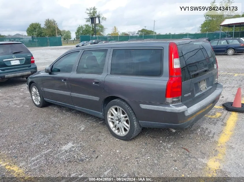 2004 Volvo V70 2.5T/2.5T A/2.5T A Sr VIN: YV1SW59V842434173 Lot: 40426051