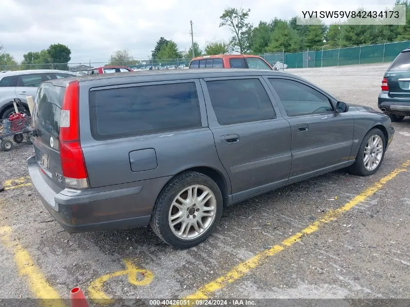 2004 Volvo V70 2.5T/2.5T A/2.5T A Sr VIN: YV1SW59V842434173 Lot: 40426051