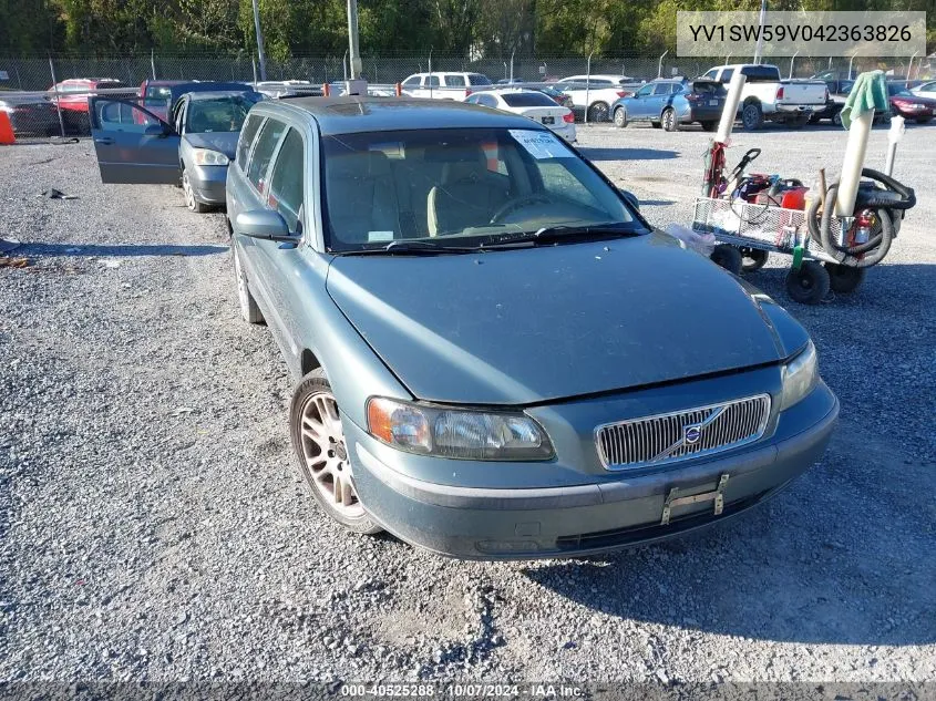 2004 Volvo V70 2.5T VIN: YV1SW59V042363826 Lot: 40525288