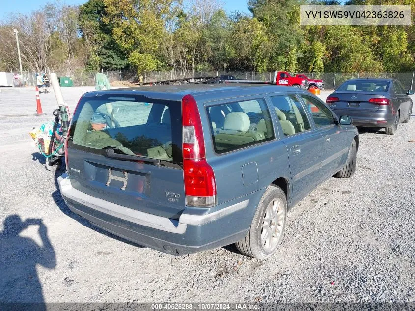 2004 Volvo V70 2.5T VIN: YV1SW59V042363826 Lot: 40525288