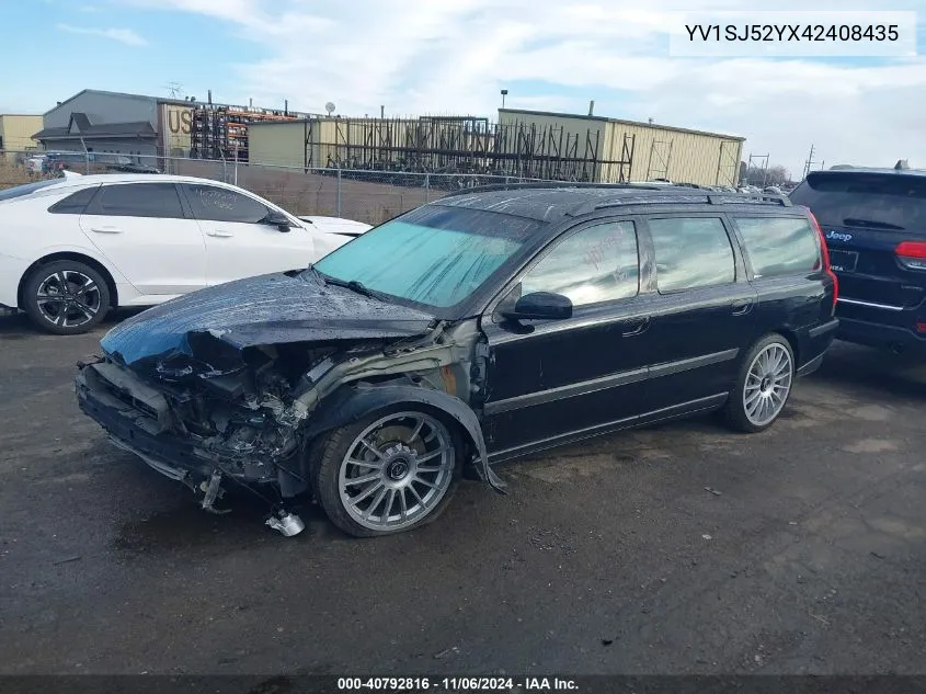 2004 Volvo V70 R VIN: YV1SJ52YX42408435 Lot: 40792816