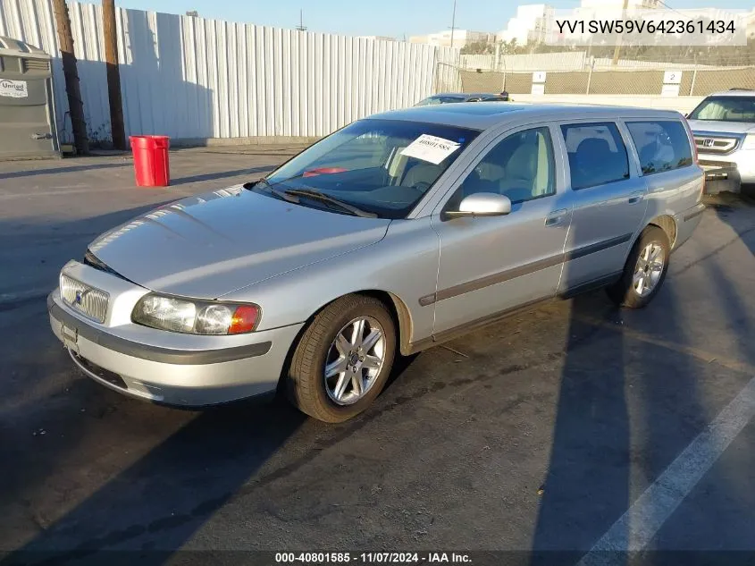 2004 Volvo V70 2.5T VIN: YV1SW59V642361434 Lot: 40801585