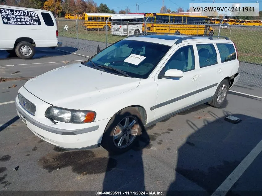 2004 Volvo V70 2.5T VIN: YV1SW59V042411941 Lot: 40829511