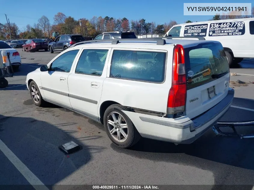 2004 Volvo V70 2.5T VIN: YV1SW59V042411941 Lot: 40829511