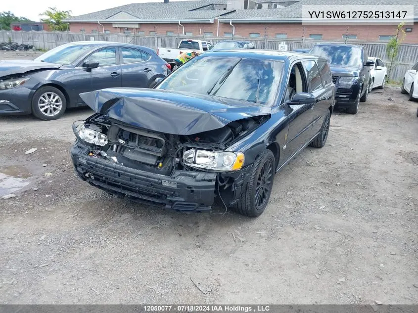 2005 Volvo V70 VIN: YV1SW612752513147 Lot: 12050077