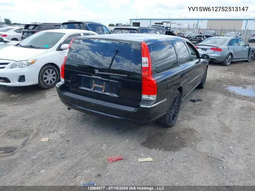 2005 Volvo V70 VIN: YV1SW612752513147 Lot: 12050077