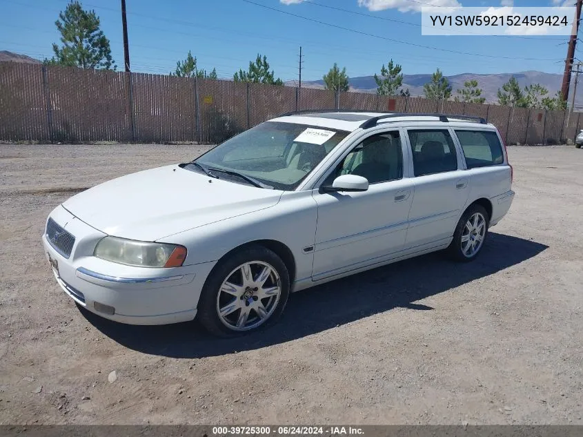 2005 Volvo V70 2.5T VIN: YV1SW592152459424 Lot: 39725300