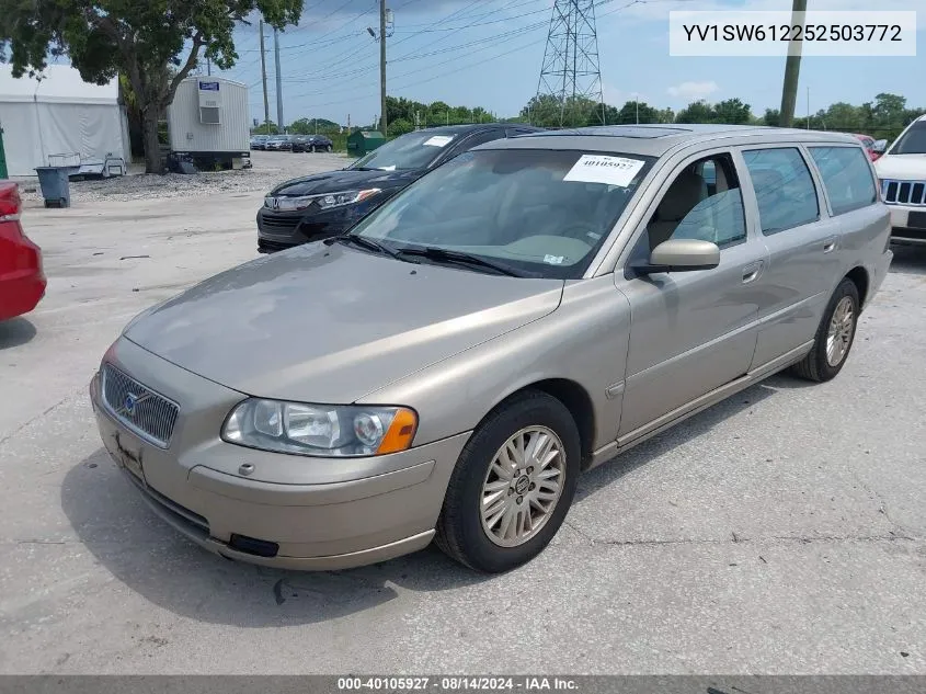 2005 Volvo V70 VIN: YV1SW612252503772 Lot: 40105927