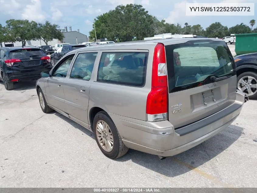 2005 Volvo V70 VIN: YV1SW612252503772 Lot: 40105927