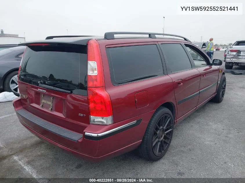 2005 Volvo V70 2.5T VIN: YV1SW592552521441 Lot: 40222851