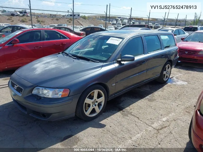 2005 Volvo V70 R VIN: YV1SJ527652478913 Lot: 40553064