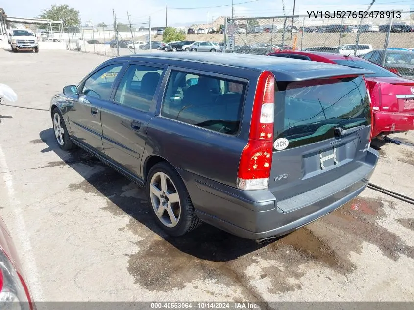 YV1SJ527652478913 2005 Volvo V70 R