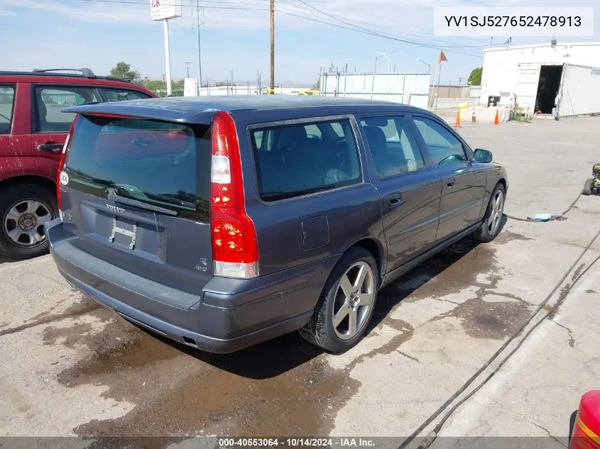 YV1SJ527652478913 2005 Volvo V70 R