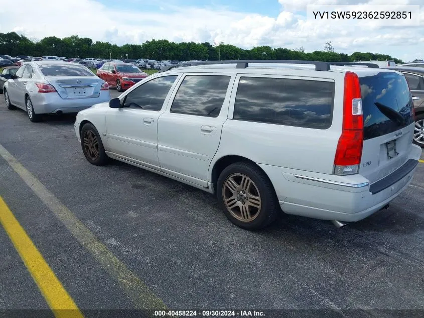 2006 Volvo V70 2.5T VIN: YV1SW592362592851 Lot: 40458224