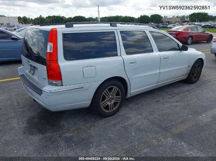 2006 Volvo V70 2.5T VIN: YV1SW592362592851 Lot: 40458224