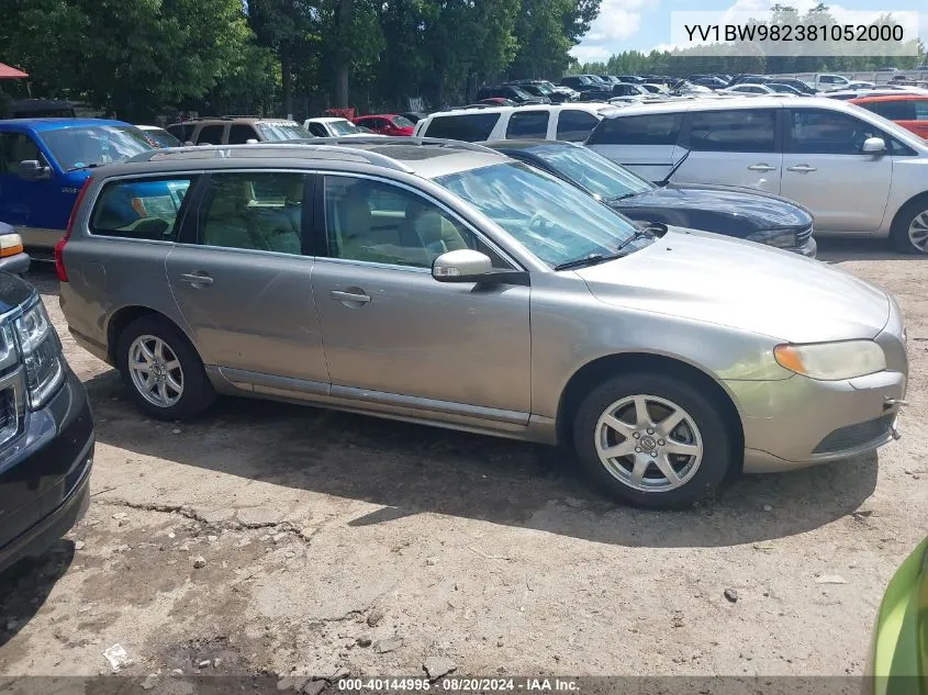 2008 Volvo V70 3.2 VIN: YV1BW982381052000 Lot: 40144995