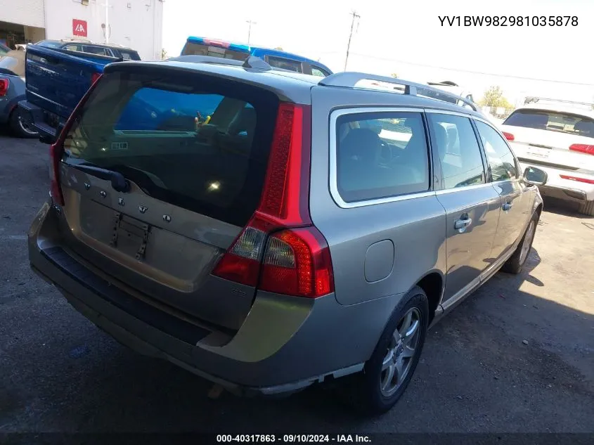 YV1BW982981035878 2008 Volvo V70 3.2