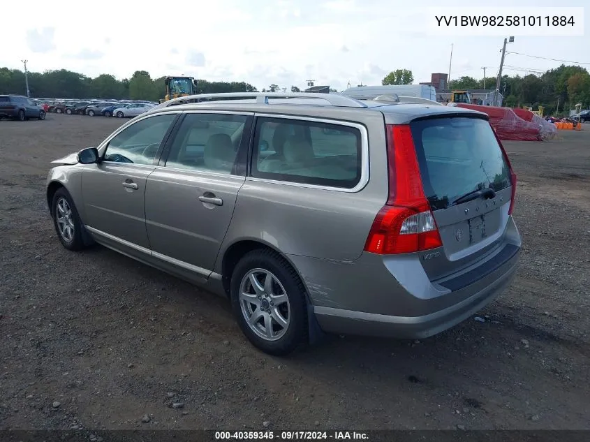 YV1BW982581011884 2008 Volvo V70 3.2