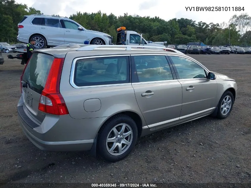 YV1BW982581011884 2008 Volvo V70 3.2