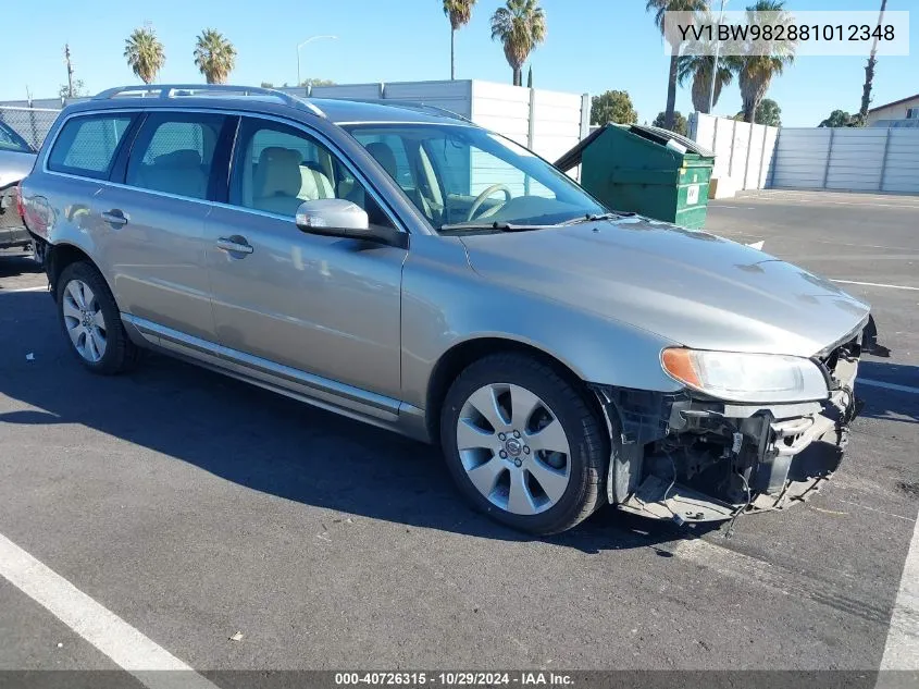 2008 Volvo V70 3.2 VIN: YV1BW982881012348 Lot: 40726315