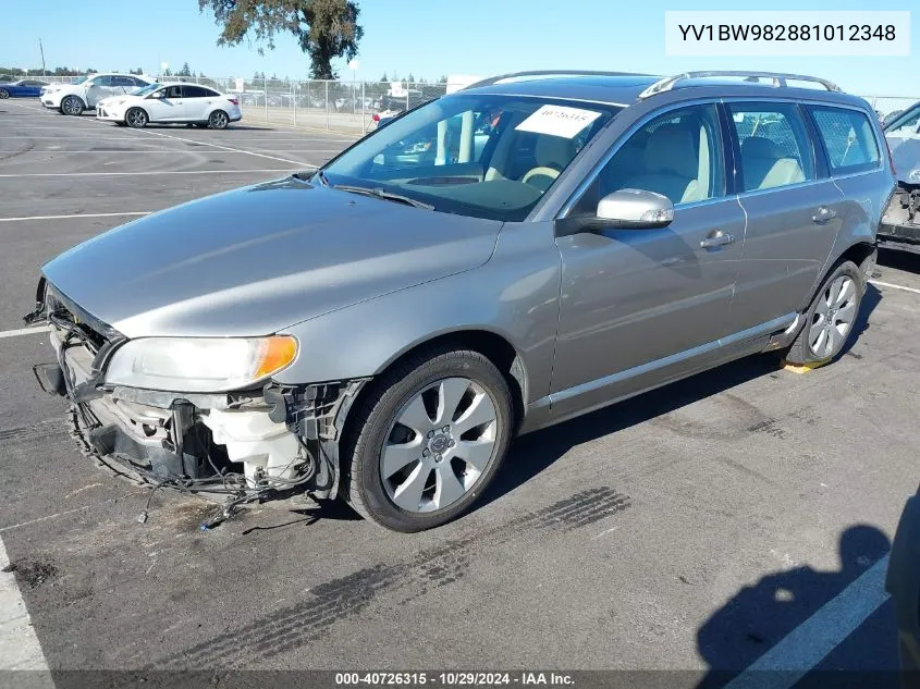 2008 Volvo V70 3.2 VIN: YV1BW982881012348 Lot: 40726315