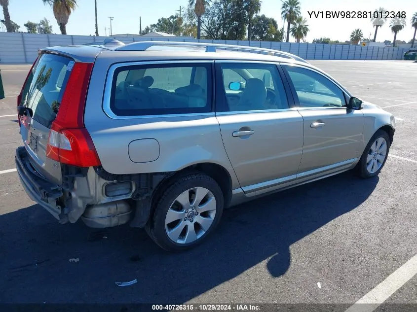 2008 Volvo V70 3.2 VIN: YV1BW982881012348 Lot: 40726315