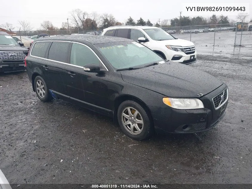 2009 Volvo V70 3.2 VIN: YV1BW982691099443 Lot: 40851319