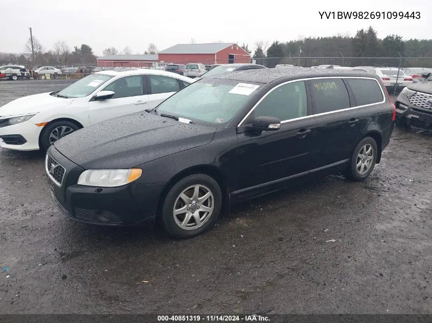 2009 Volvo V70 3.2 VIN: YV1BW982691099443 Lot: 40851319