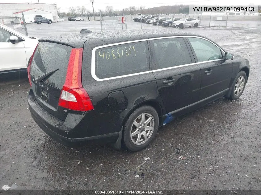 2009 Volvo V70 3.2 VIN: YV1BW982691099443 Lot: 40851319