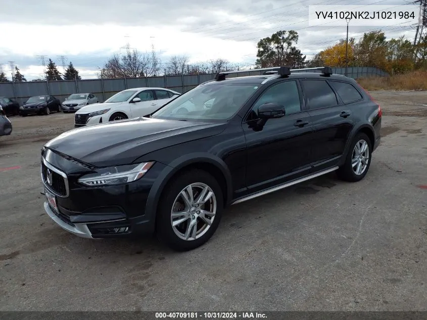 2018 Volvo V90 Cross Country T5 VIN: YV4102NK2J1021984 Lot: 40709181