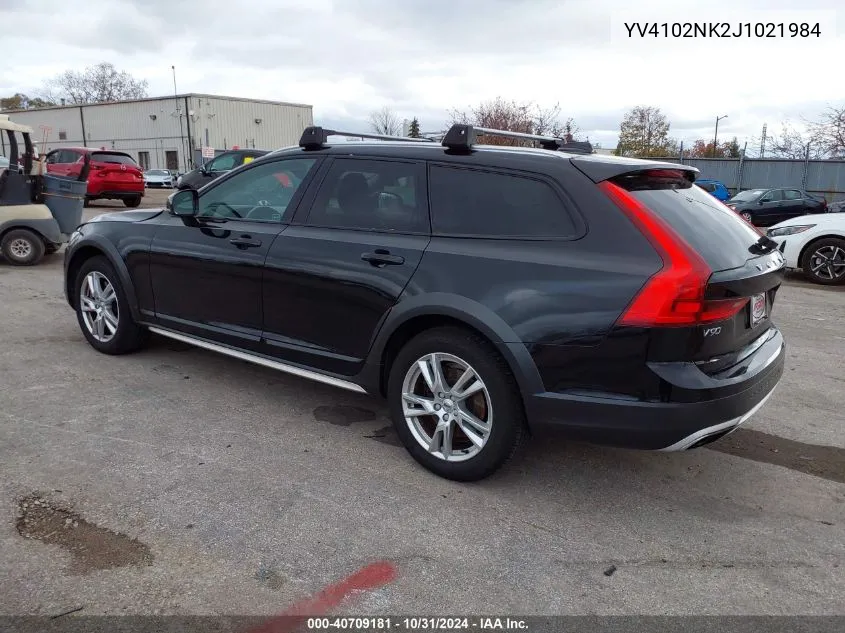 2018 Volvo V90 Cross Country T5 VIN: YV4102NK2J1021984 Lot: 40709181